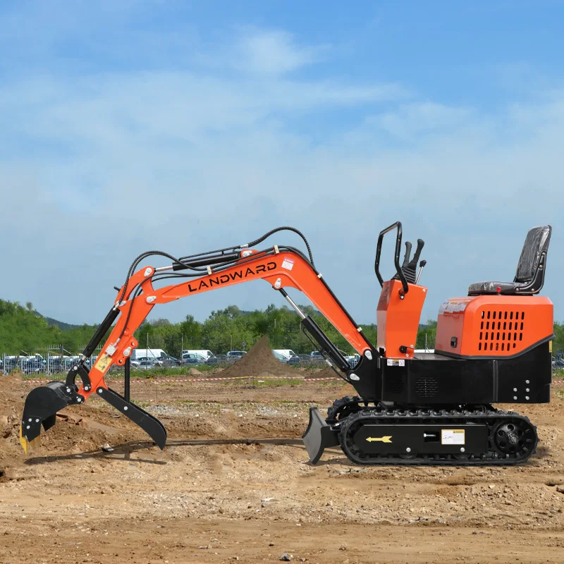 XT10 Mini Excavator China Factory Price Customized CE Crawler Mini Excavator 1000kg LANDWARD Home Agricultural Small Excavator