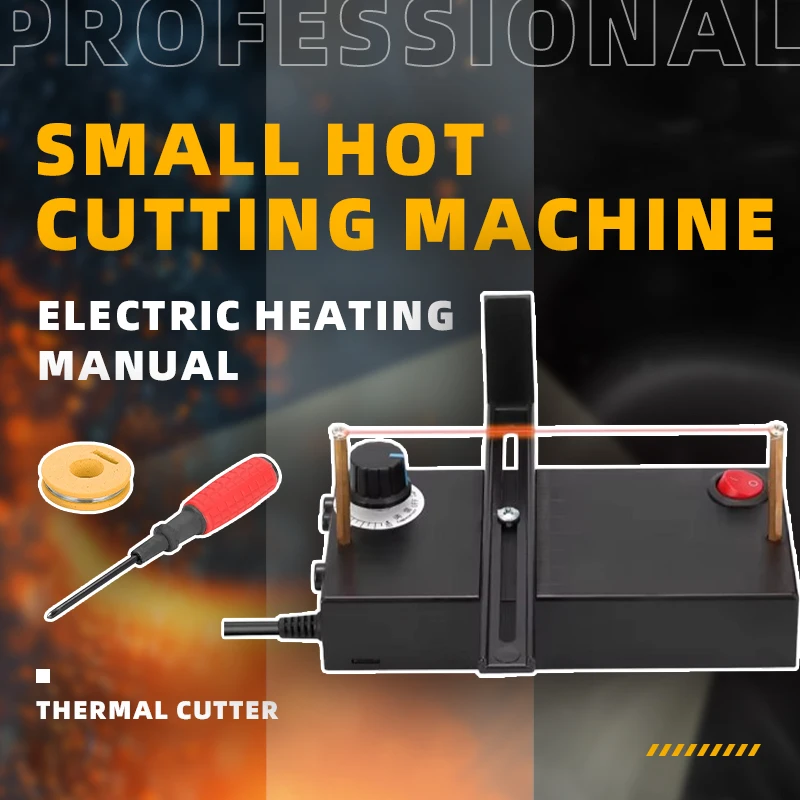 

Small Hot Cutting Machine | Manual Electric Heating Wire Tool for Ribbon & Rope | Electromechanical Thermal Cutter