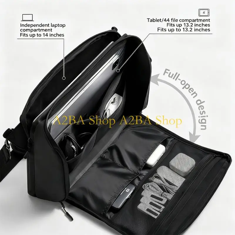 A2BA Laptop Bag for Women Waterproof 14INCH Computer Bag Business Office Shoulder