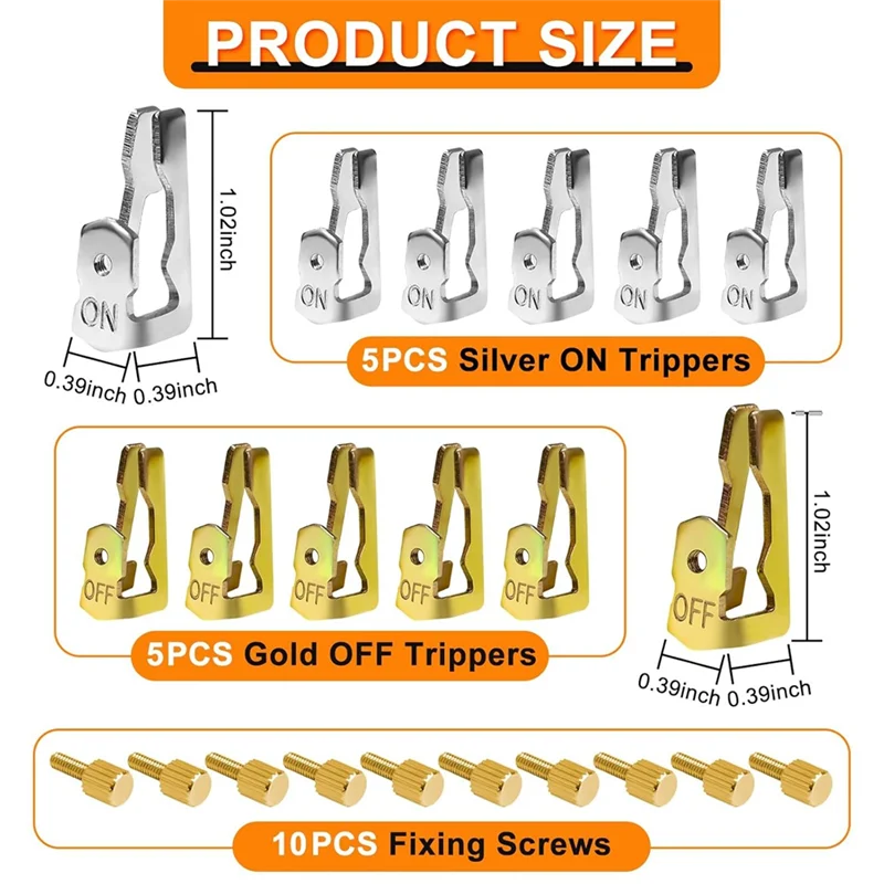 Y17A Time Switch Replacement Trippers Kit Compatible With For Intermatic-156T1978A For T100 Series Pool Time On Off Clips