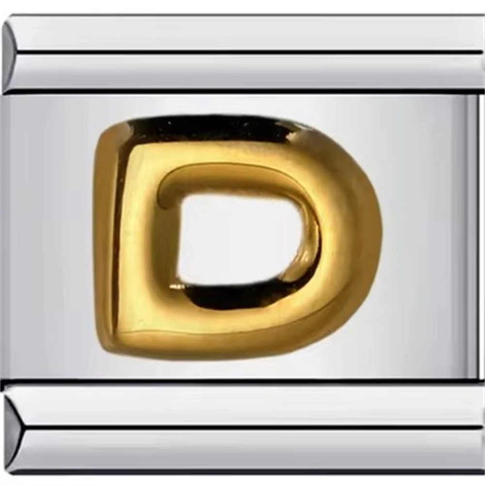 سوار ساحر من الستانلس ستيل للرجال والنساء ، ذهبي 26 حرف ، وصلات إيطالية ، يناسب سوار 9 ، مجوهرات تصنعها بنفسك ، هدية ذكرى سنوية ، ساخن ، ،