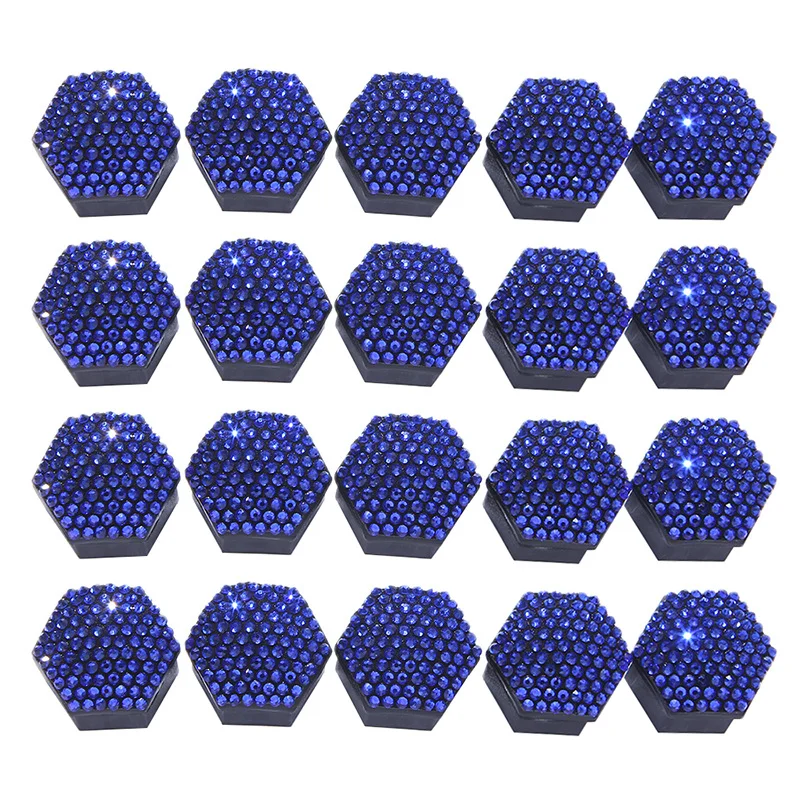 21/19/17mm Car Wheel Nut Bolt Head Cover Cap Protective Bolt Caps Exterior Decoration Protecting Bolt Rims Screws Plugs 20Pcs