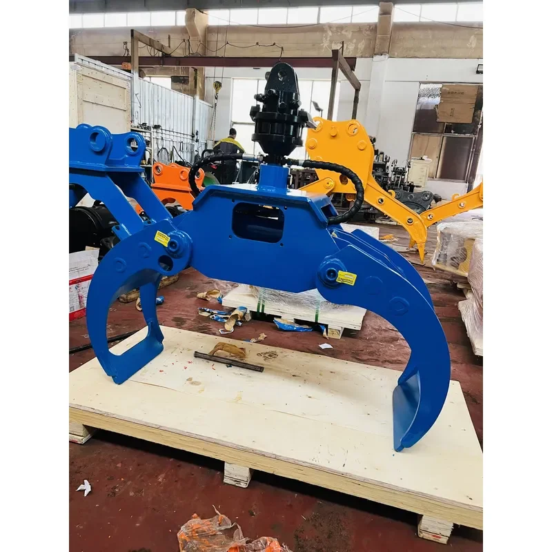 Hydraulic Rotator Log Grapple for 1T 2T 3T 6T 10T 16T Forestry Equipment Timber Handling