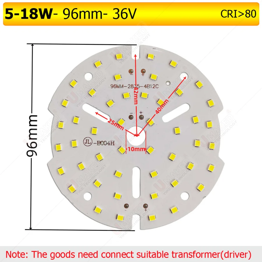 5 قطعة 36 فولت 5-36 واط LED مصباح مجلس CIR Ra 80 مصدر إضاءة نازل فائق السطوع ، 3000/4500/6000 كيلو لتقوم بها بنفسك لوحة ألومنيوم #3