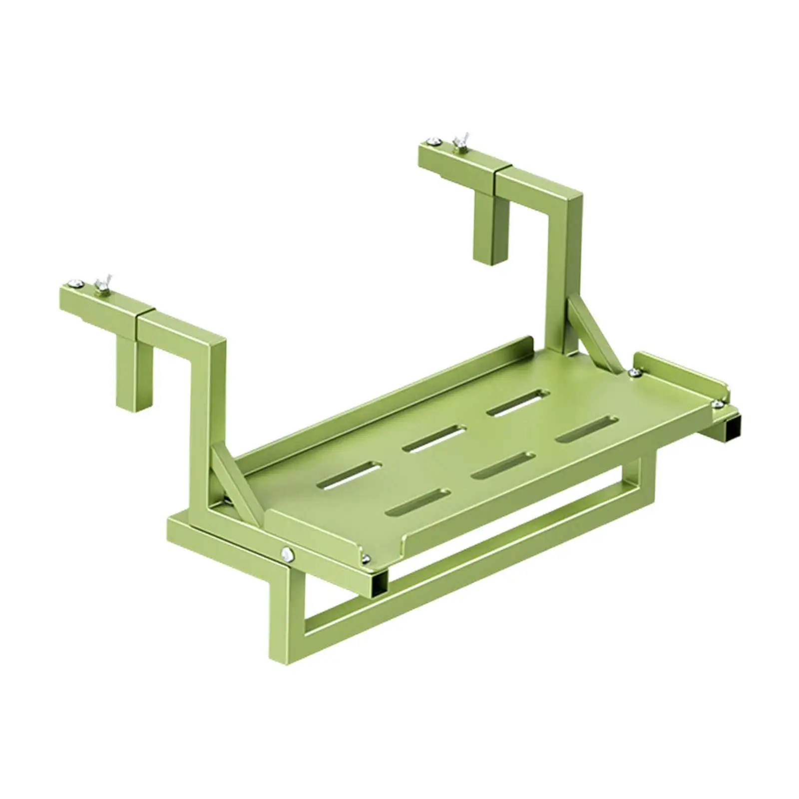 

Balcony Railing Flower Pot Holder Stand Easy Installation Garden Balcony Shelf Hanging Railing Planter Rack Pot Holder Hanger