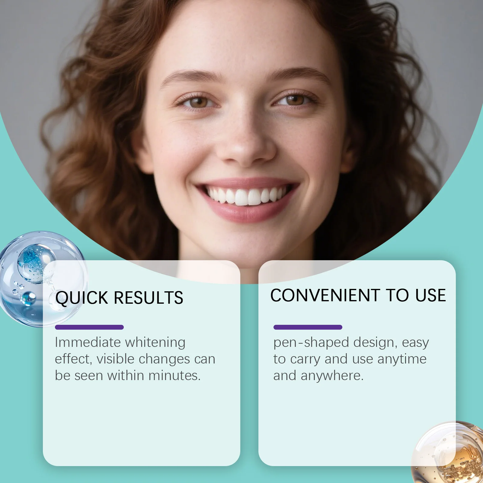 치아 관리 펜 - 치아 세정 및 신선함, 미백 효과, 에나멜 보호, 휴대용 구강 관리 펜