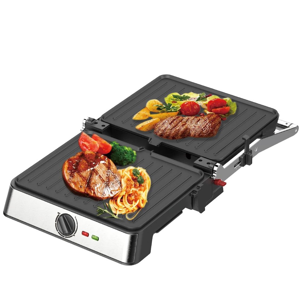 

Non Stick Temperature Control 900/180 Fold Double Sided Baking Tray 2200W Steak Machine