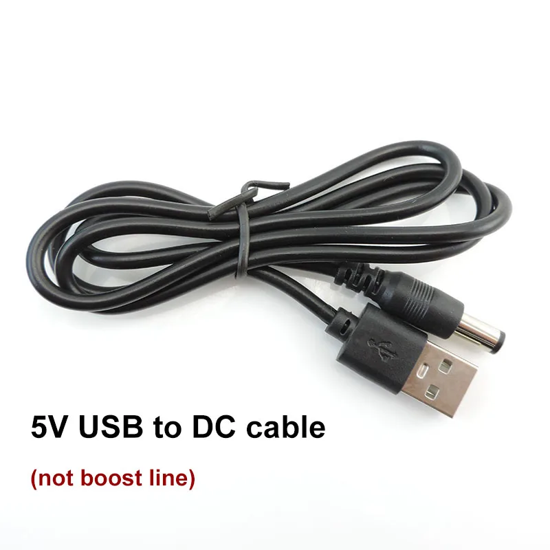 DC 5V to USB 9V 8.4V 12V 12.6V 스텝 업 모듈 전원 부스트 라인 컨버터 케이블, PC 노트북 라우터 오디오 용 5.5X2.1mm 플러그