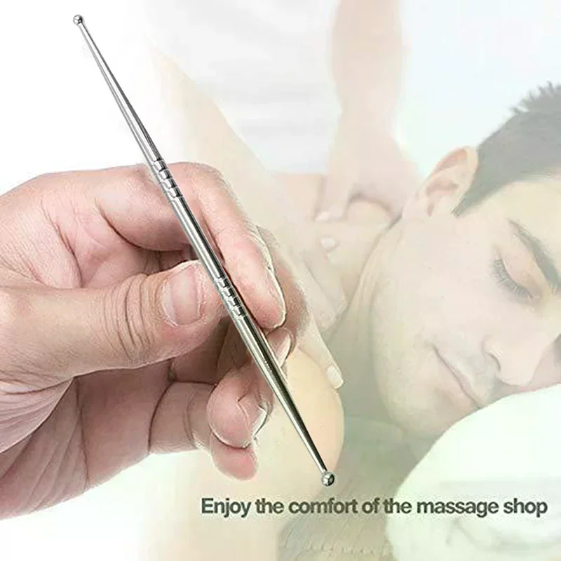 S/M/L Acupunctuur Pen Rvs Handmatige Acupunctuur Pen Trigger Point Massager Deep Tissue Massage Voor Lichaam gezicht Massage