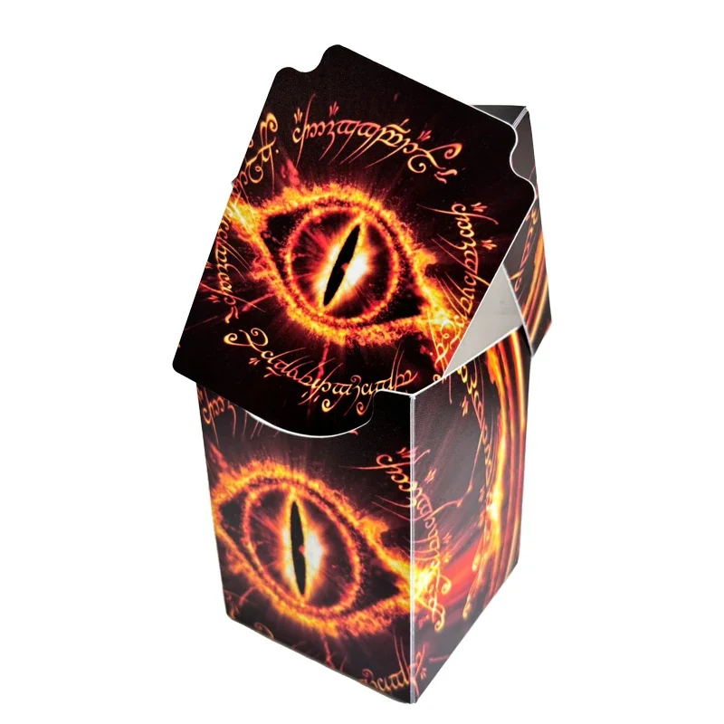 Breite Spielkarten-Sammelboxen: Sternenhimmel-Wellen-Augen-Karten-Deck-Box für 100+ Karten, MTG-Deck-Box mit einem Trenner, Sammlerstück – Detail 8