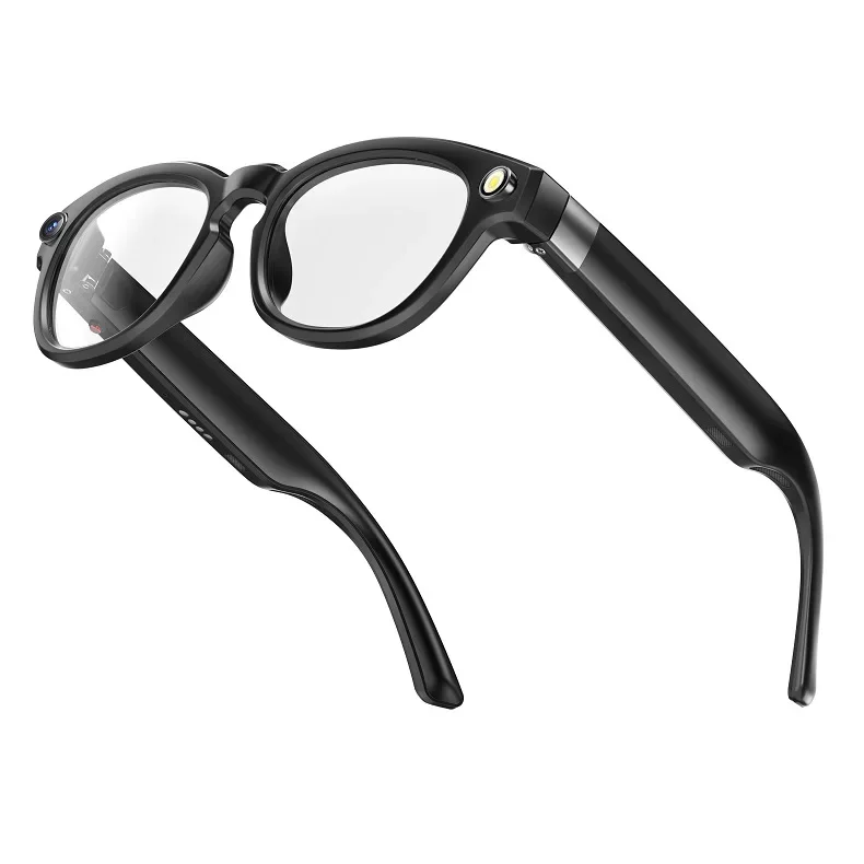 نظارات W610 AI يمكن ارتداؤها - كاميرا 8 ميجابكسل مع تسجيل فيديو، بلوتوث وواي فاي، التعرف على الترجمة في الوقت الحقيقي مع نظام تحديد المواقع العالمي (GPS). #4