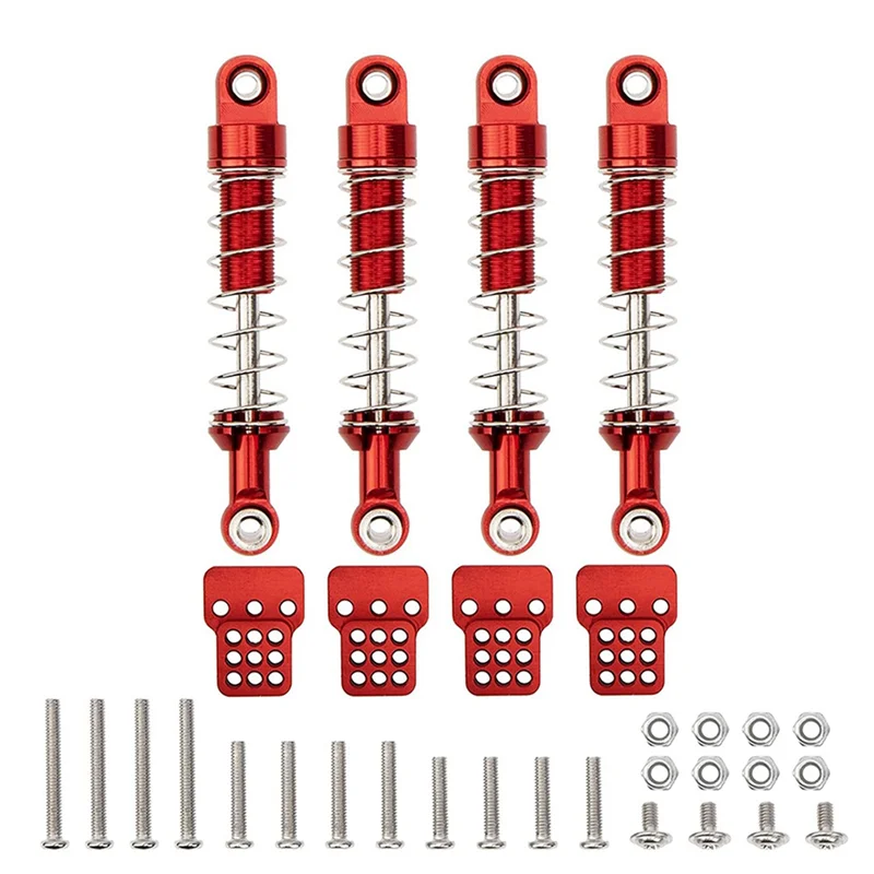 AS96-8Pcs ممتص الصدمات المعدني المثبط مع موسع مقعد جبل ل MN D90 MN-90 MN99S WPL C14 C24 RC قطع غيار السيارات ، 1