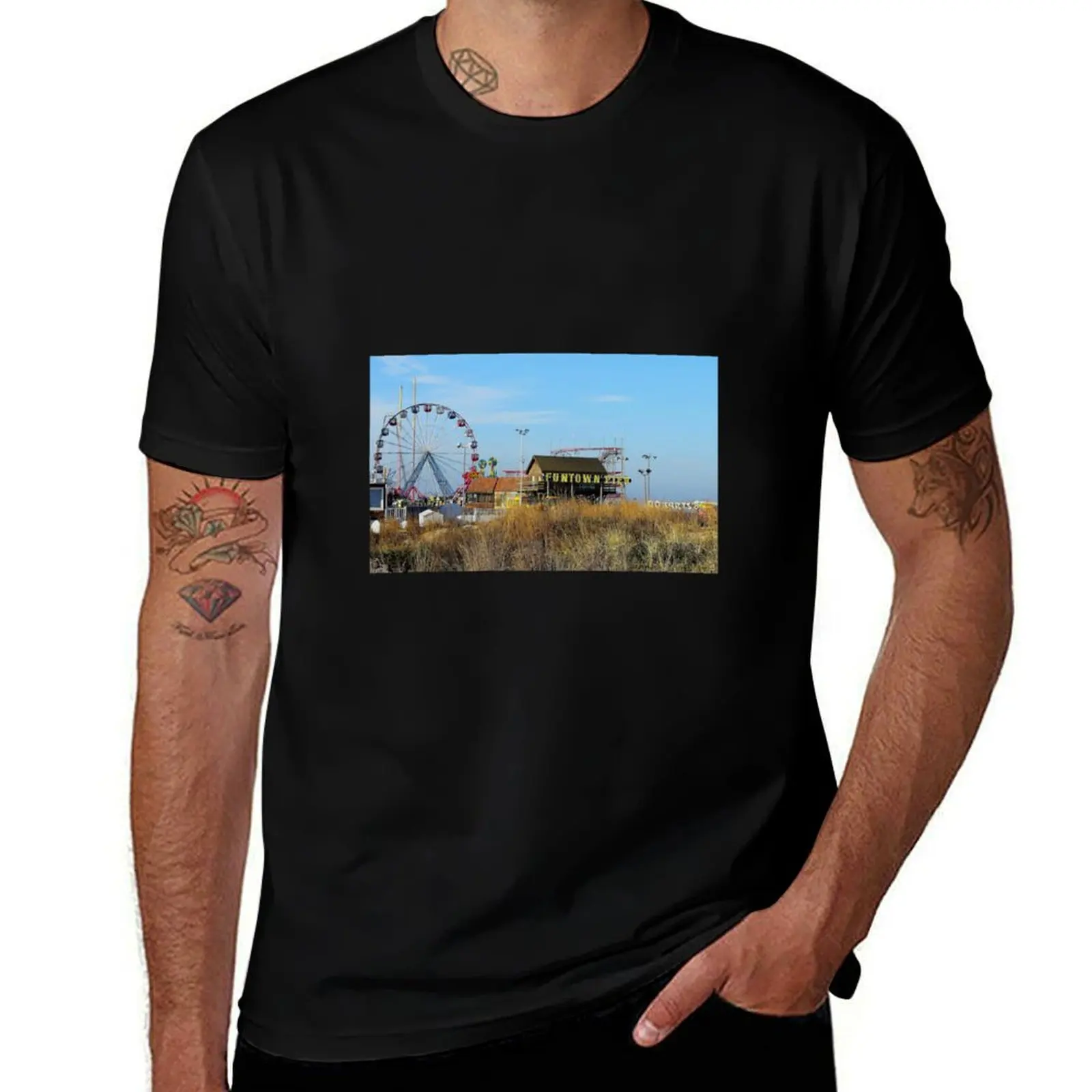 Lost But Not Forgotten on the Jersey Shore Funtown Pier Beach Boardwalk, Seaside Heights New Jersey T-Shirt