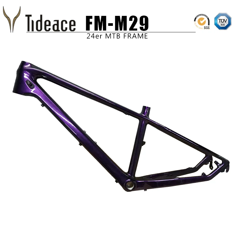 

T1000 Carbon Fiber Kids Mountain Bike Frame 24er 13.5 Inch MTB Frameset Ultralight Youth Mountain Bicycle Frame 24''