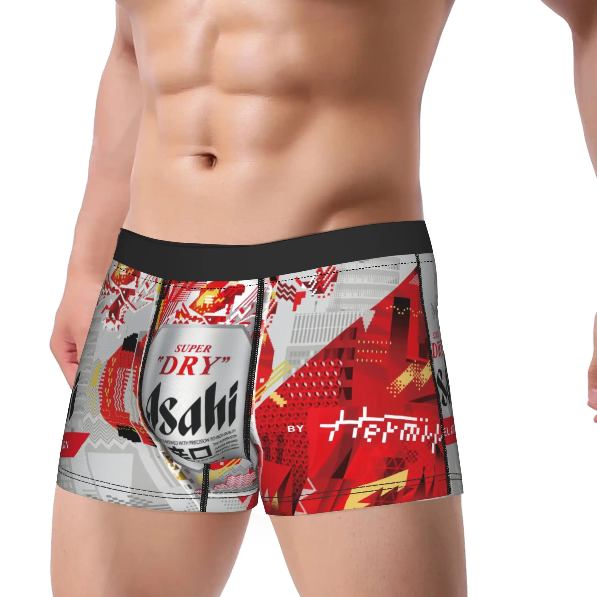 aAsahi Super Dry Pixel Art Edition Can  aAsahi Underpants Homme Panties Male Underwear Comfortable Shorts Boxer Briefs