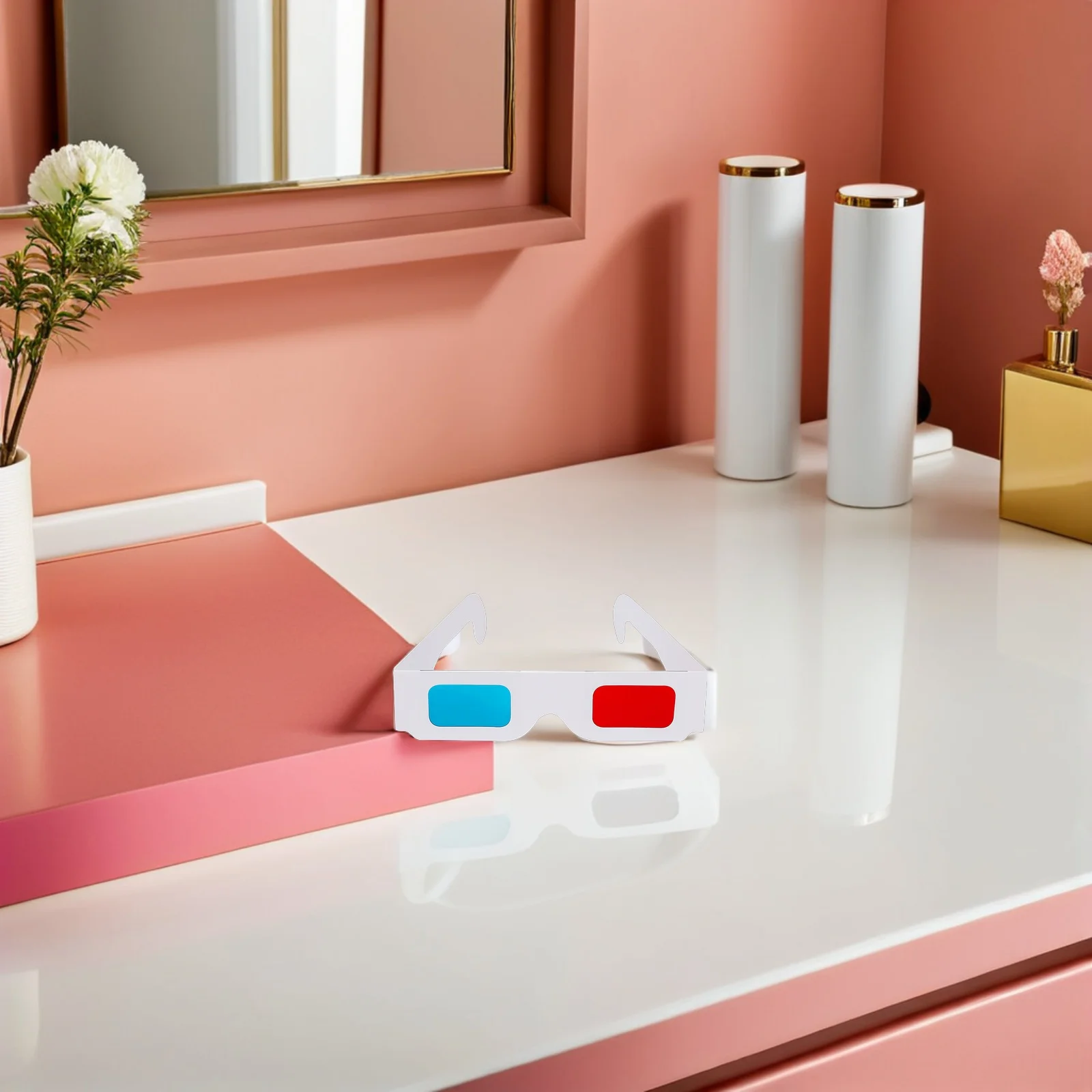 

40pcs 3D Glasses Paper Red Blue Viewing Cardboard Disposable Eyeglasses Party Theatre Video Sunglasses Movies