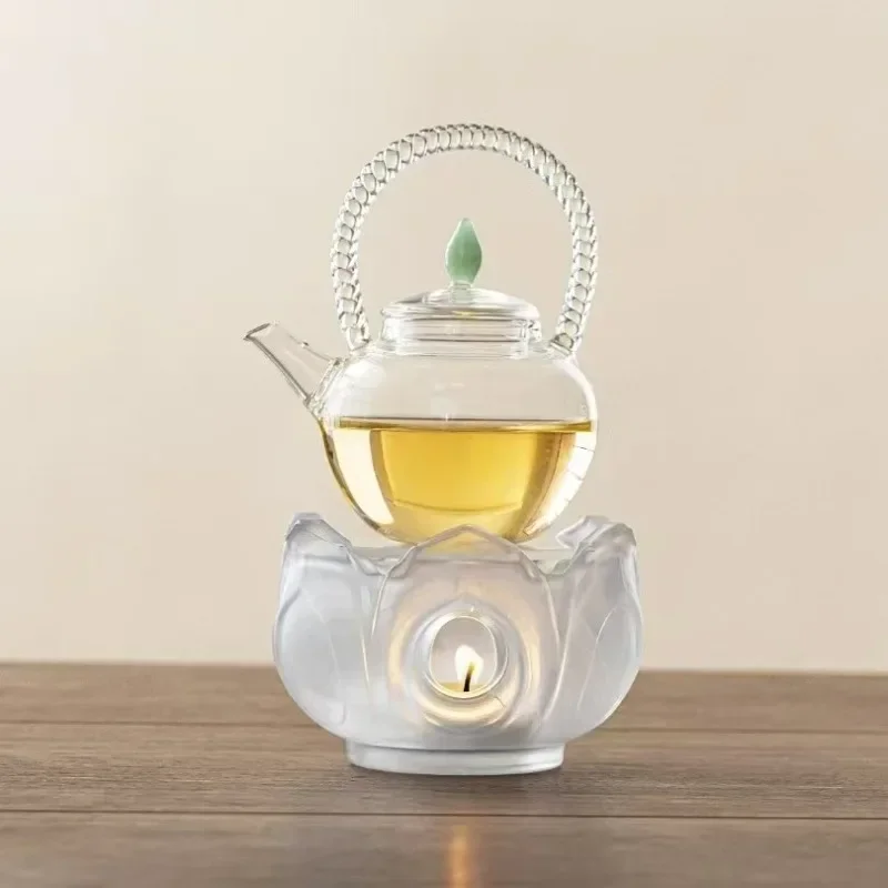 

Glazed Warm Stove Set Candle Base Insulation Stove Heating Tea Warmer Restaurant Hotel Flower Warm Stove
