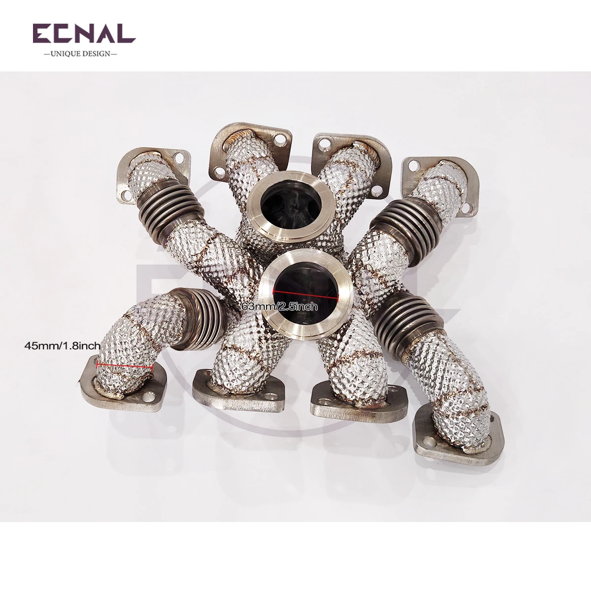 

Ecnal Exhaust Manifold Pipe for BMW S63 E70 X5M E71 X6M F10 M5 F12/13 M6 F85 X5M F90 M5 F91/92/93 M8 F95 X5M F96 X6M M550i G30