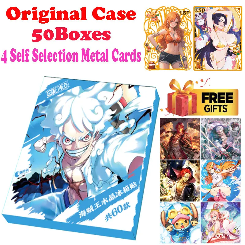 2024 Lastest Case Wholesale One Piece Acrylic Magnet Collection Card Japanese Anime Boa Luffy Robin CCG TCG Hobbies Gift