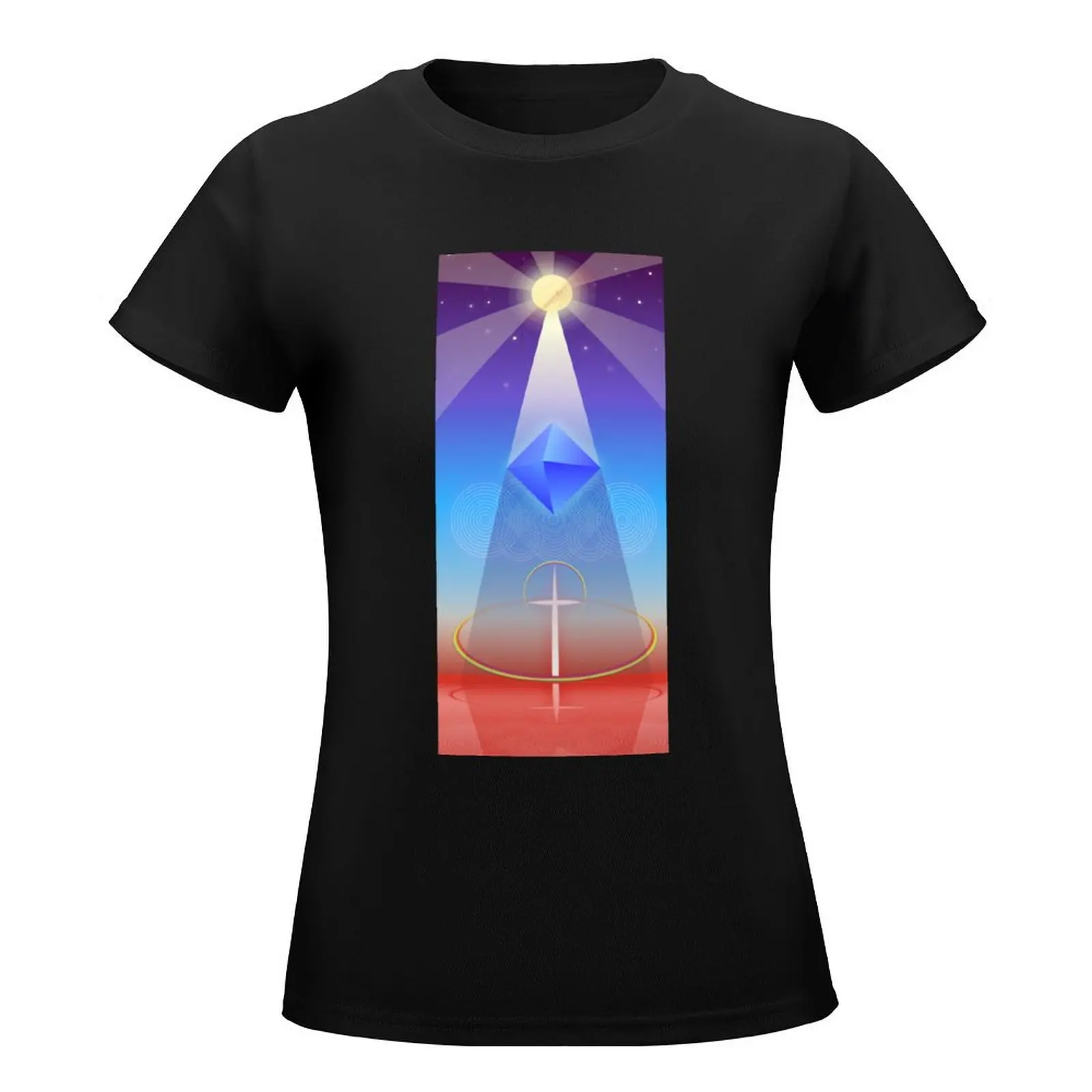 Ramiel above the sea T-Shirt sports fans sweat Top Women