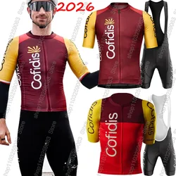 2026 Cofidis Team Cycling Jersey Set France Men Summer Short Sleeve Clothing Road Bike Suit Bicycle Shirt Bib Shorts Maillot