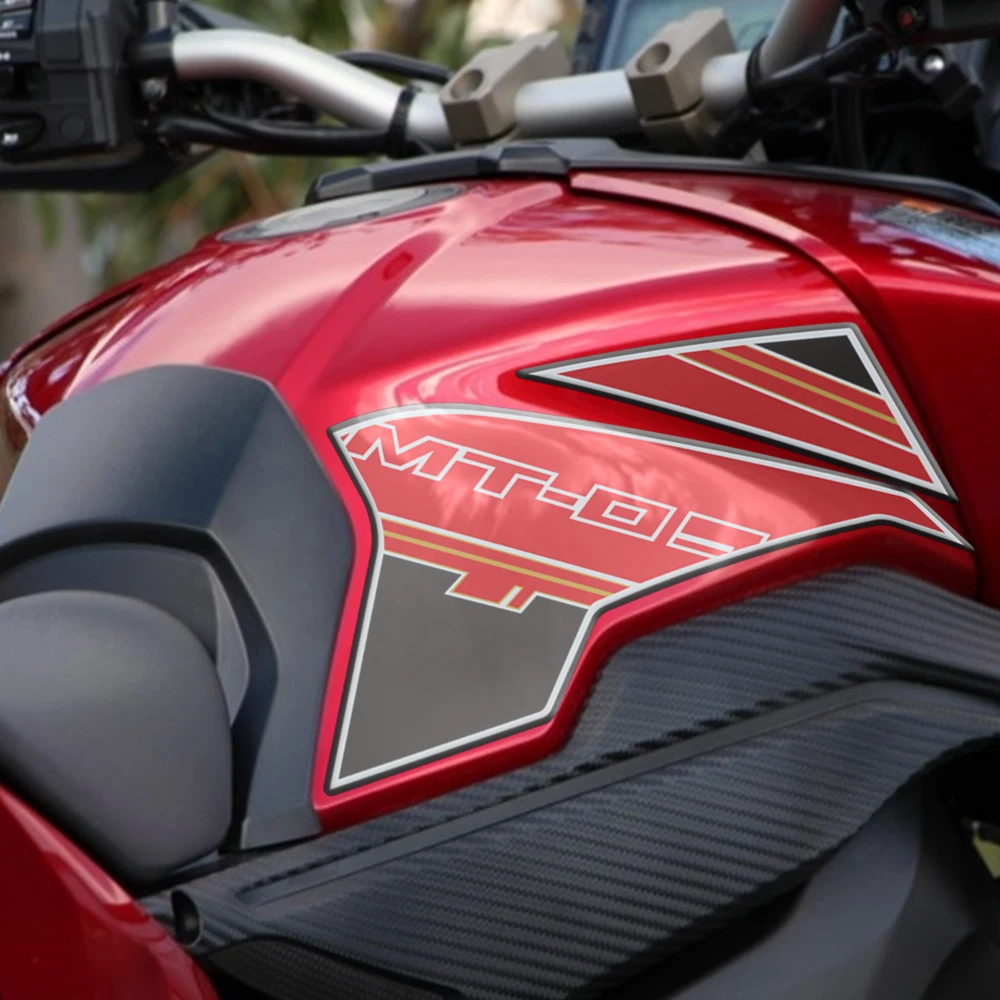 For MT-09 MT09 Tracer 2014 2015 2016 2017 2018 Motorrad 3D Fuel Tank Pad Sticker Set Protection Decals Waterproof