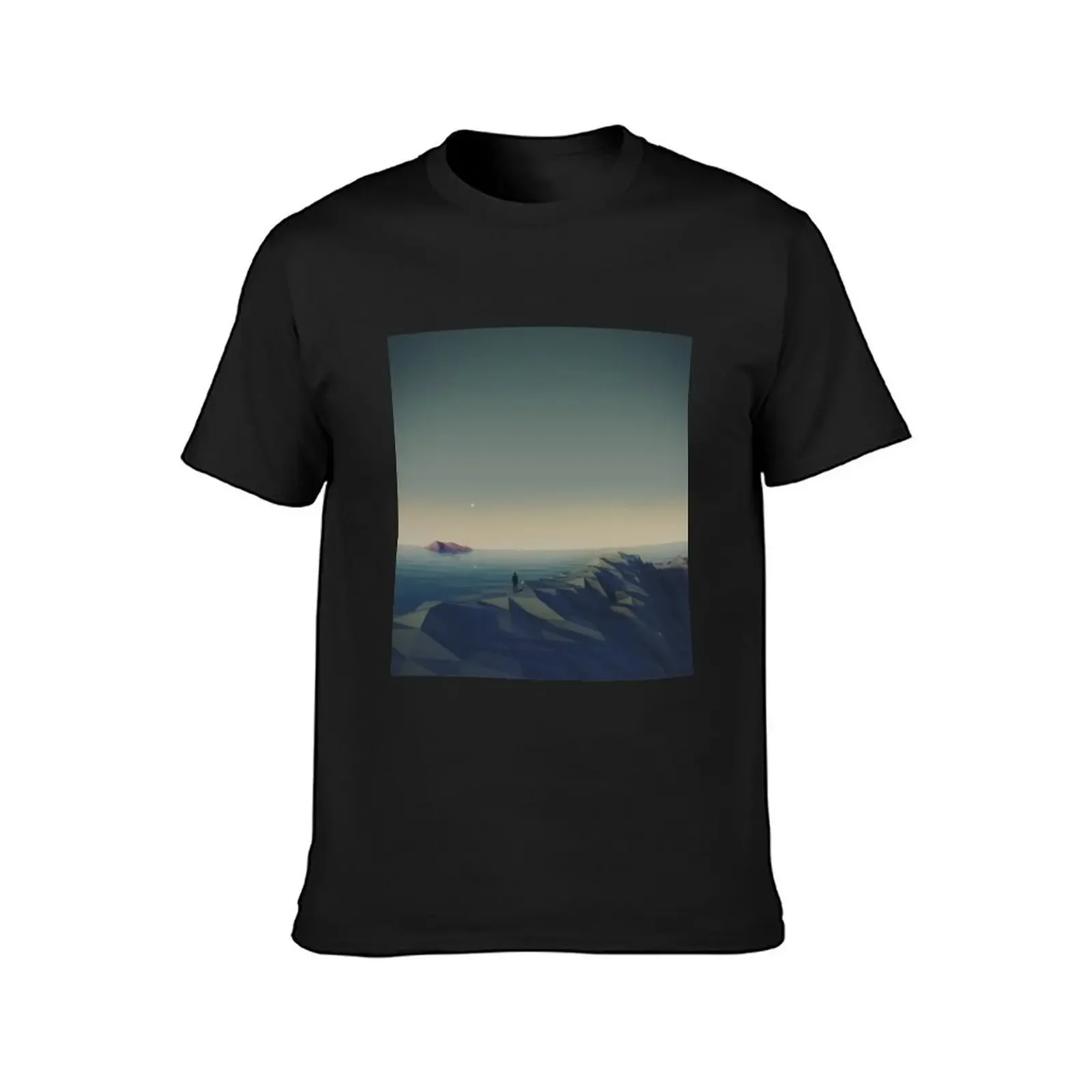 Trapped in low-poly T-Shirt graphic tee shirt blanks korean fashion big and tall t shirts for men