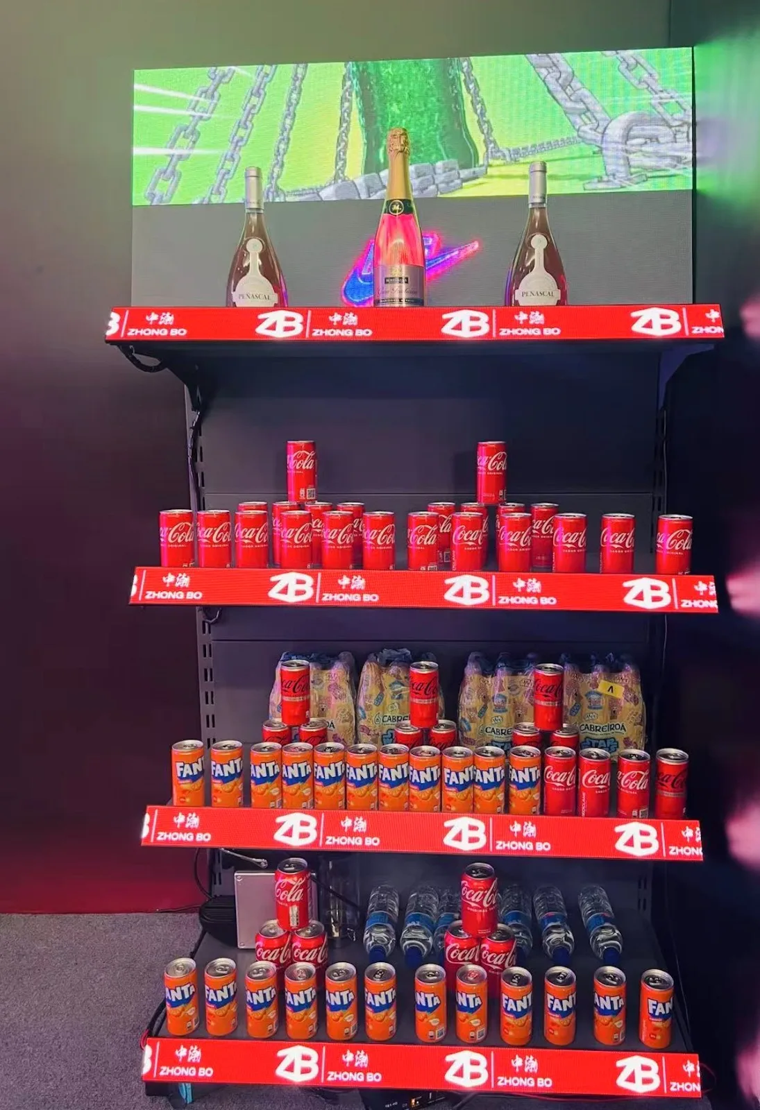 

MDS P1.25 COB 300*60mm LED shelf display easy control and easy installation