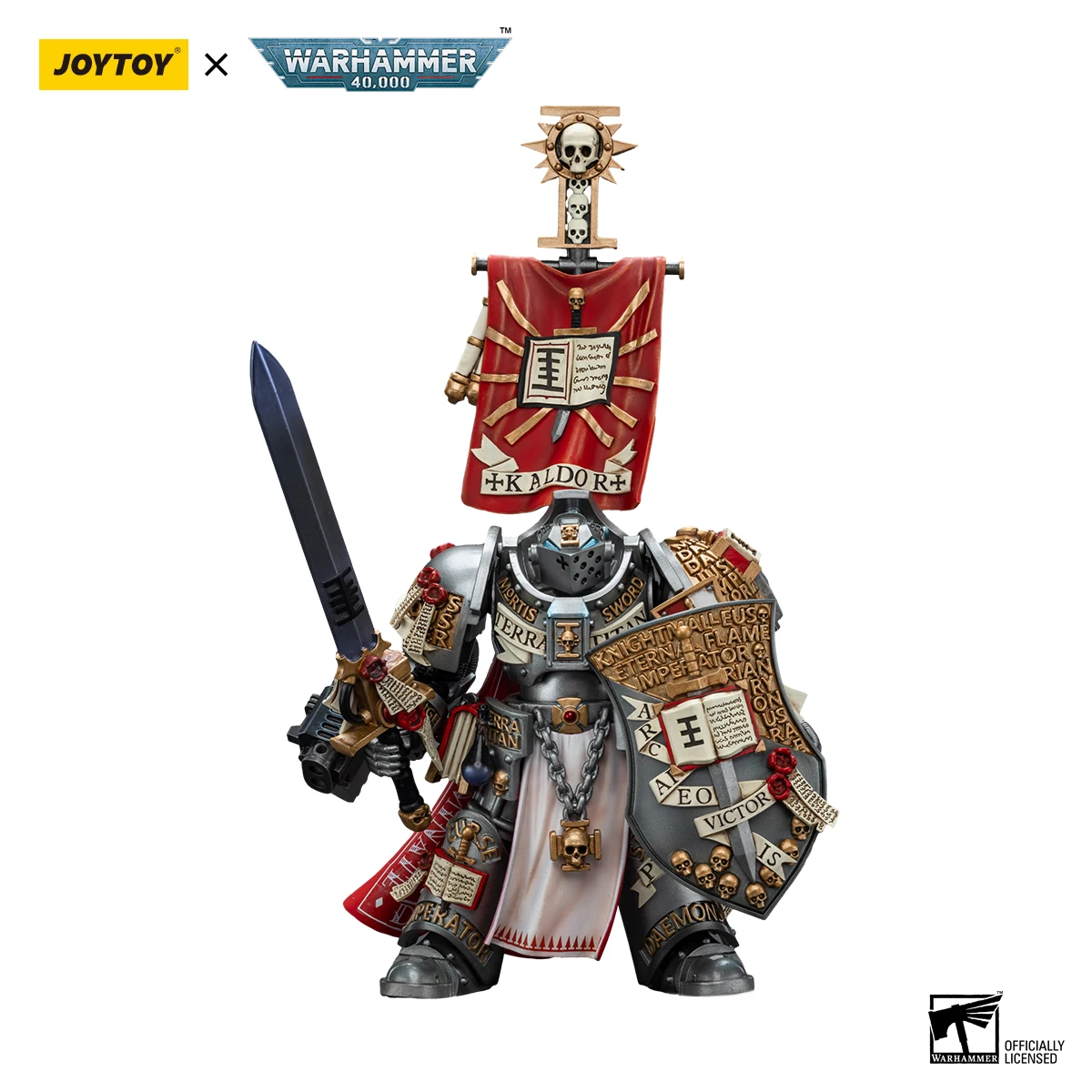 ฟิกเกอร์แอคชั่น TOYVERSE JOYTOY Warhammer 40k 1/18 รุ่น Grey Knights Kaldor Draigo