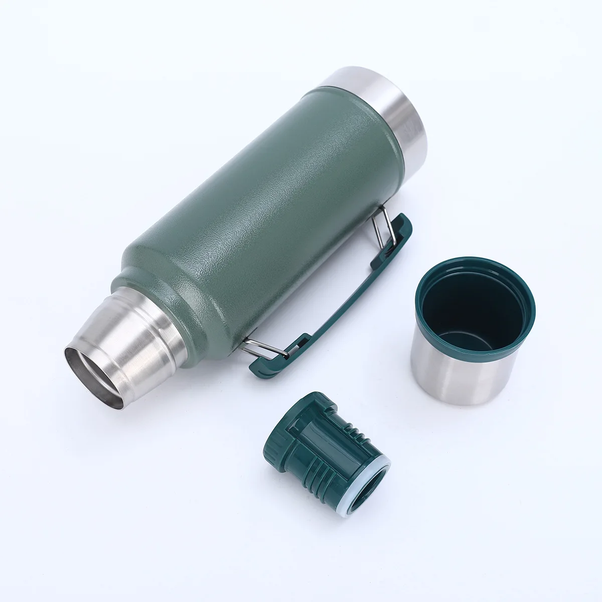 

1000ml Portable Sports Water Bottle Outdoor Foldable Insulated Flask 304 Stainless Steel Vacuum Cup