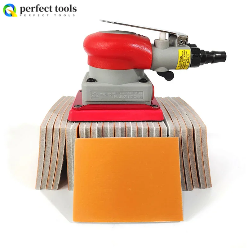 75*100mm Square Dry-grinding Sponge Sandpaper Block Car Paint Surface Polishing Polishing Beauty Back Flocking 2000 Grit