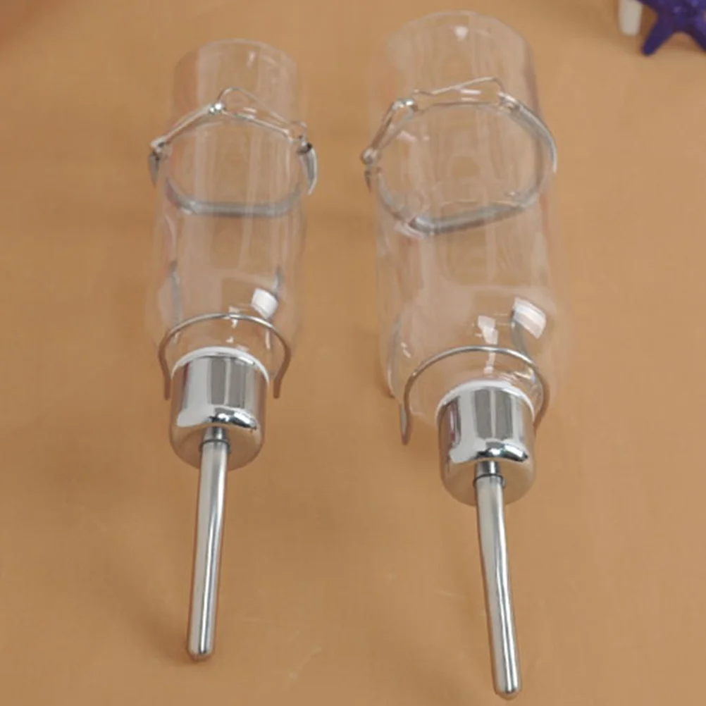 

2 pcs Pet Water Bottle 350Ml 180Ml Automatic Drinking Feeder For Small Animals Leakproof Easy Install Hamster Rabbit Chinchilla