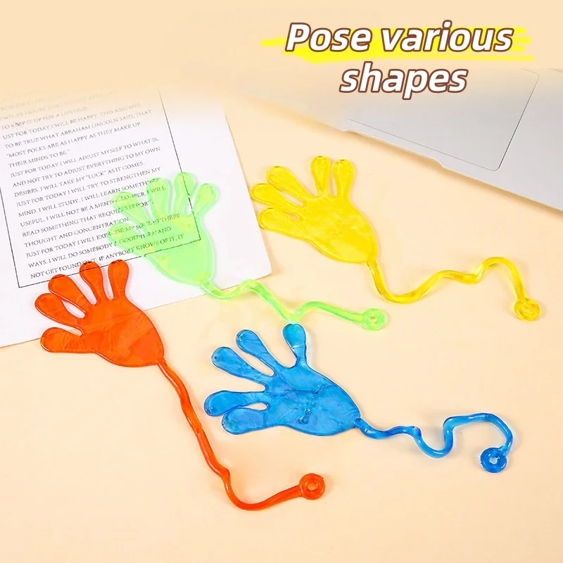 Sticky Palm Toys Funny Gifts for Children Prank Cool Gadgets Hands Novelty Gag Decompression Toys Interesting Stretch Toy