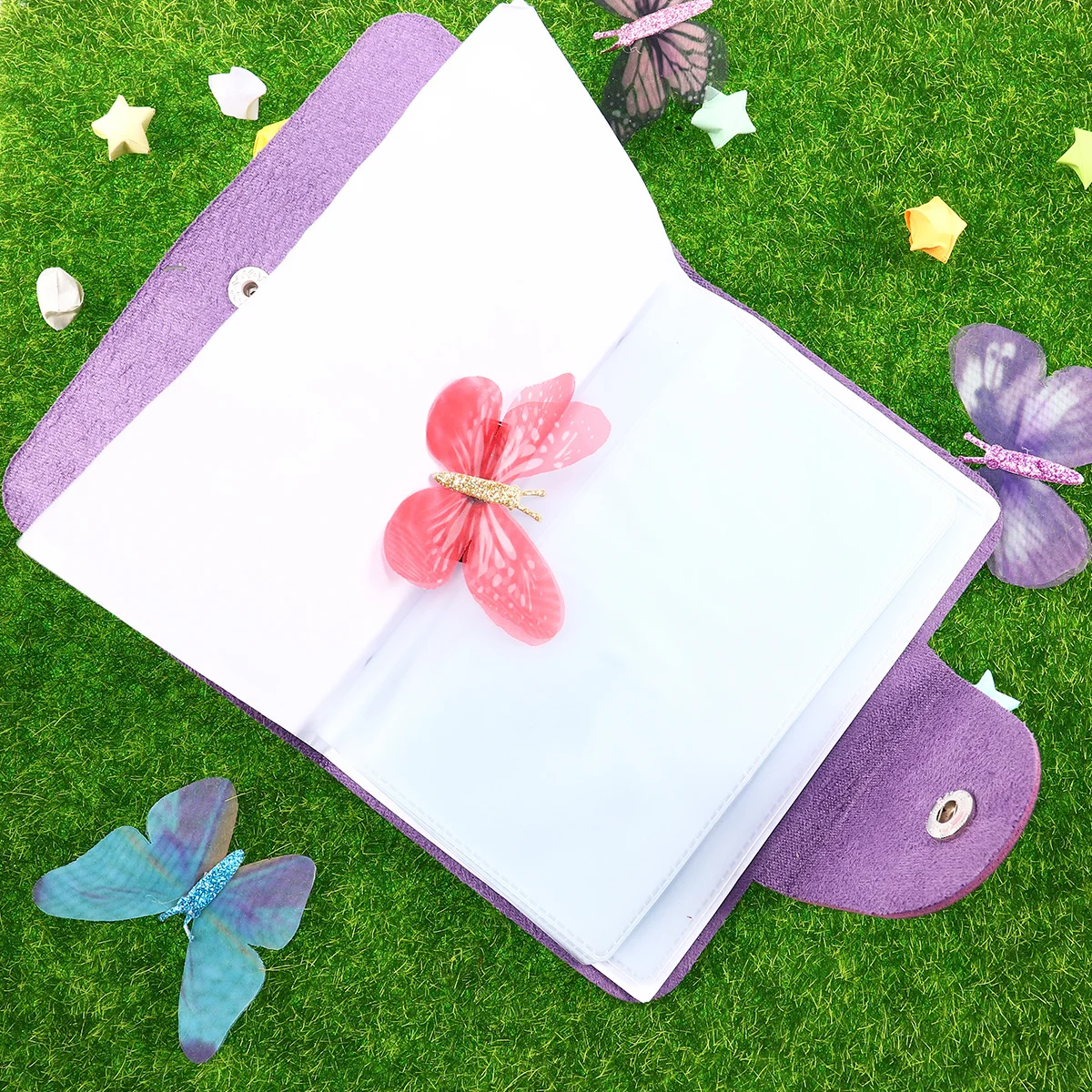 

1Pcs Nail Stamping Plates Organizer Bag Purple Rectangular Slots Holder Manicure Storage Pouch for Nail Art Accessories