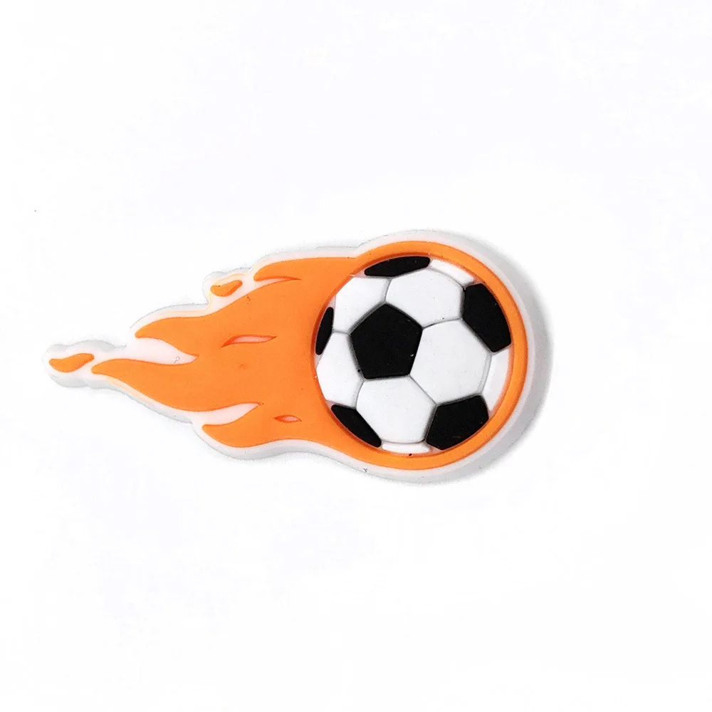 18pcs New Arrive Football Sport Pins Soccer Shoe Charms Silicone Backpack Wristband Ornament Dropshipping Sale Wholesale Bulk