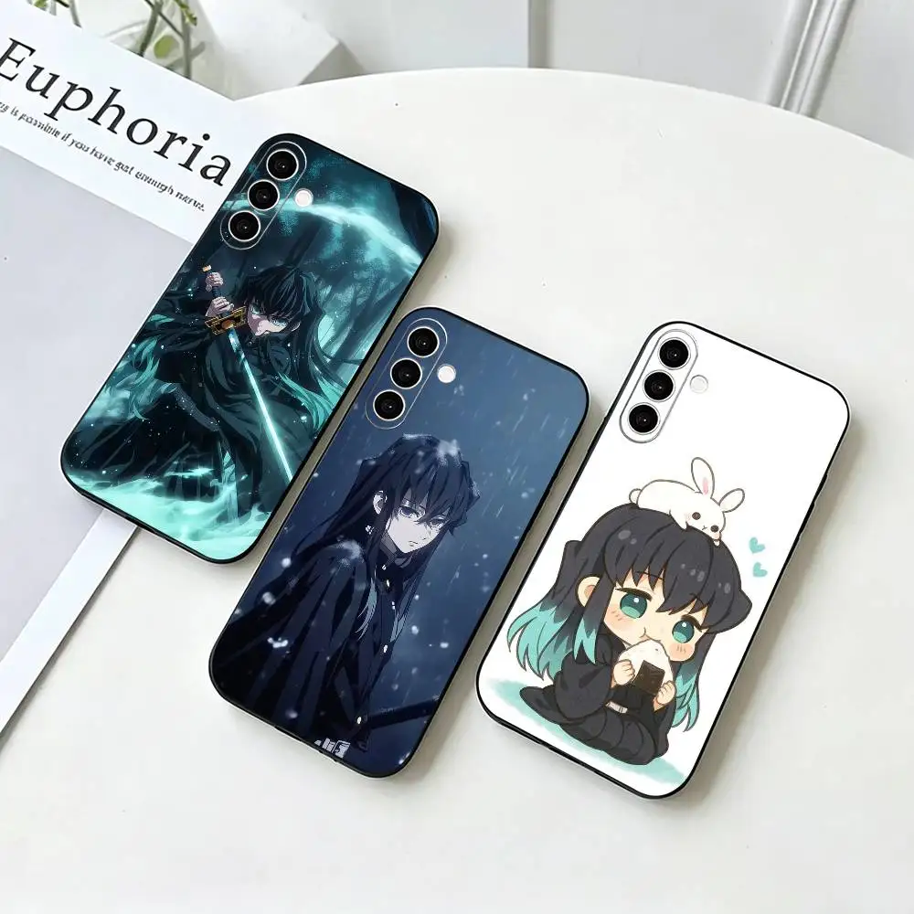 Anime Muichiro Tokito   Phone Case For Samsung Galaxy A73,A72,A71,A70,A53,A52,A51,Others Soft Black Cover