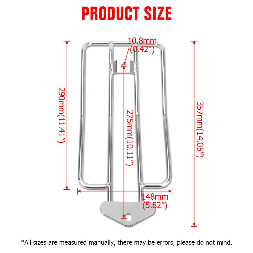 For Harley Davidson Sportster Custom XL 1985-2003 Motorcycle Steel Luggage Rack Rear Fender Solo Seat Support Shelf