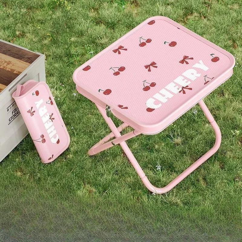 2025 sofisticação viral cadeira portátil para uso ao ar livre saco dobrável fezes estudantes e acampamento grosso oxford tecido fezes