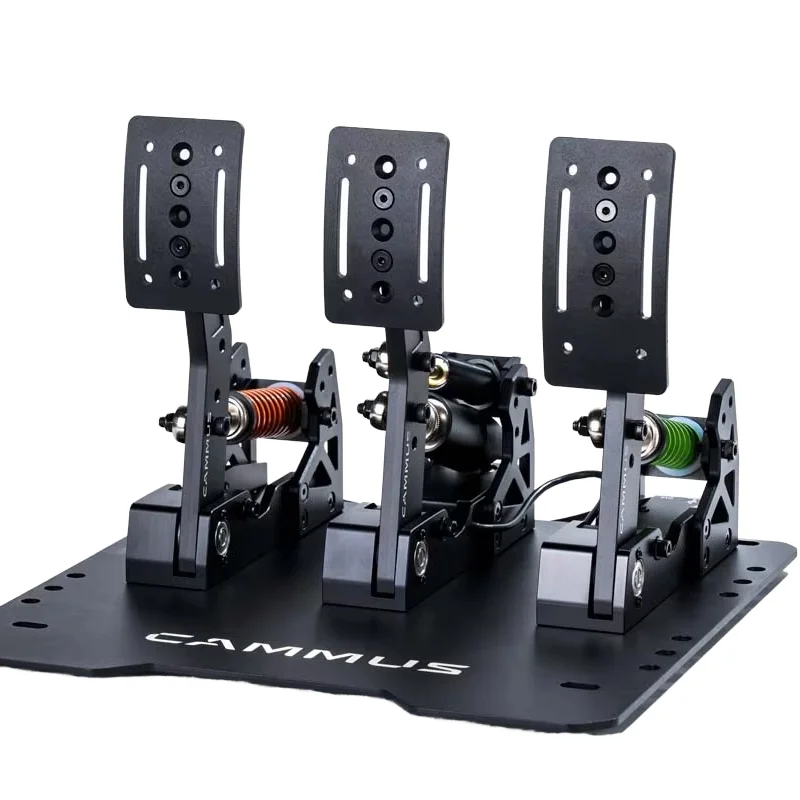 LC100 Aluminum Alloy Wired 200kg Pressure-Sensing Load Cell Brake Pedals Sim Racing Simulator Gaming Hydraulic Pedals