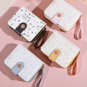 أزياء ريترو ميني زهرة حقيبة للنساء سحاب محفظة إغلاق خفيفة الوزن ومدمجة مثالية لحقيبة بطاقة الحمل اليومية أعلى 10 مبيعات مثالية للحقائب المقلدة - No4