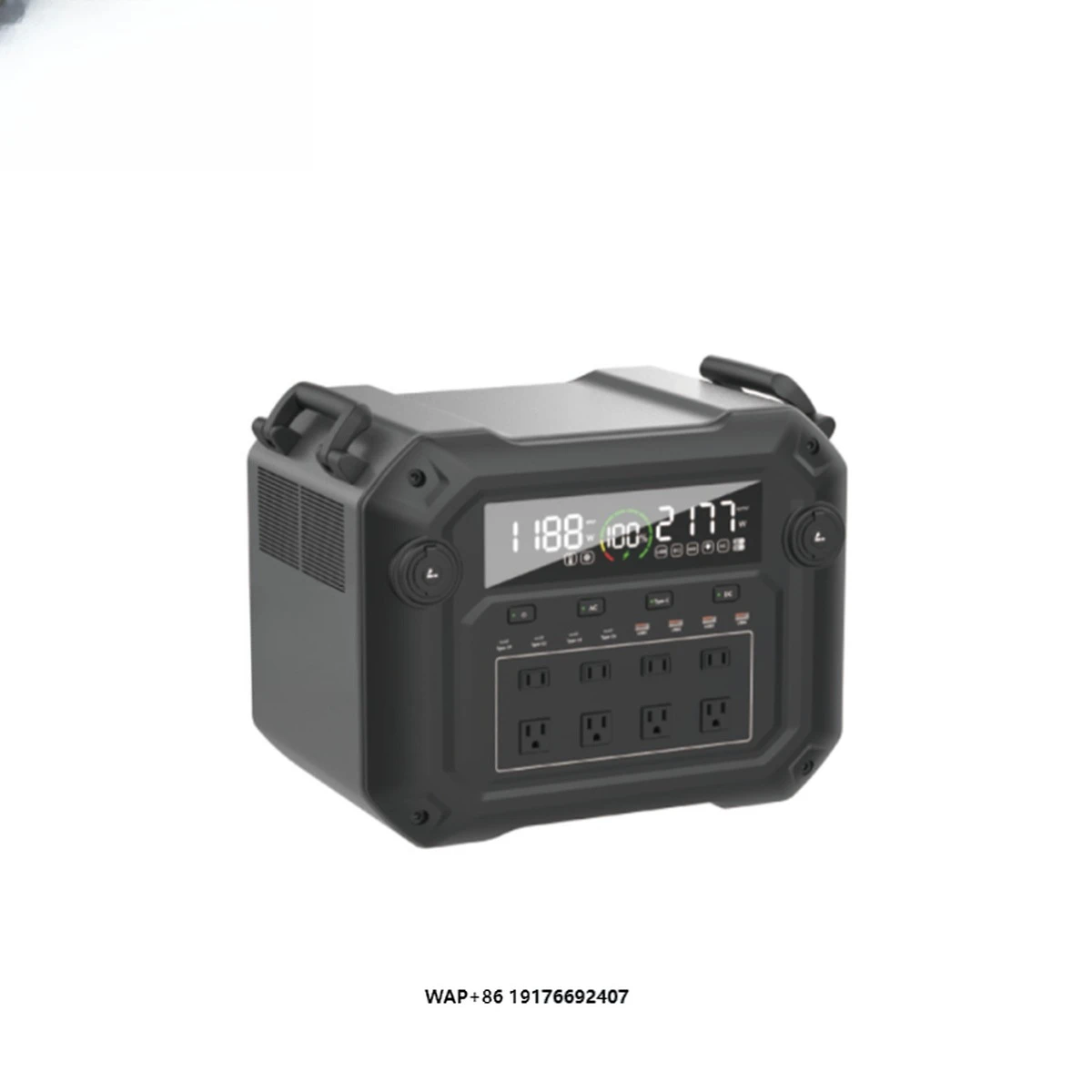 

Hot Sale 1500W Lithium Ion Portable Solar Generator Small Outdoor Power Bank Station Pure Sine Wave MPPT Controller EU Home Car