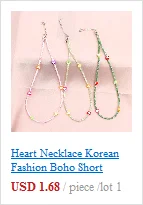 Einfache Rocailles Strang Halsband Mode Koreanische Kragen Charme Bunte Handgemachte Böhmen Halskette Frauen Strand Weibliche Schmuck – Detail 7