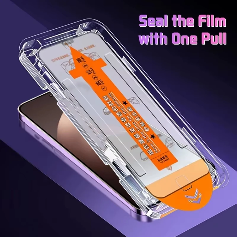 

5PCS Dust Free Install Tempered Glass Film For vivo Y05 Y04s Y03t Y02 Y16 Y17s Y18i Y19e Y19S Pro GT Y11D 4G 5G Screen Protector