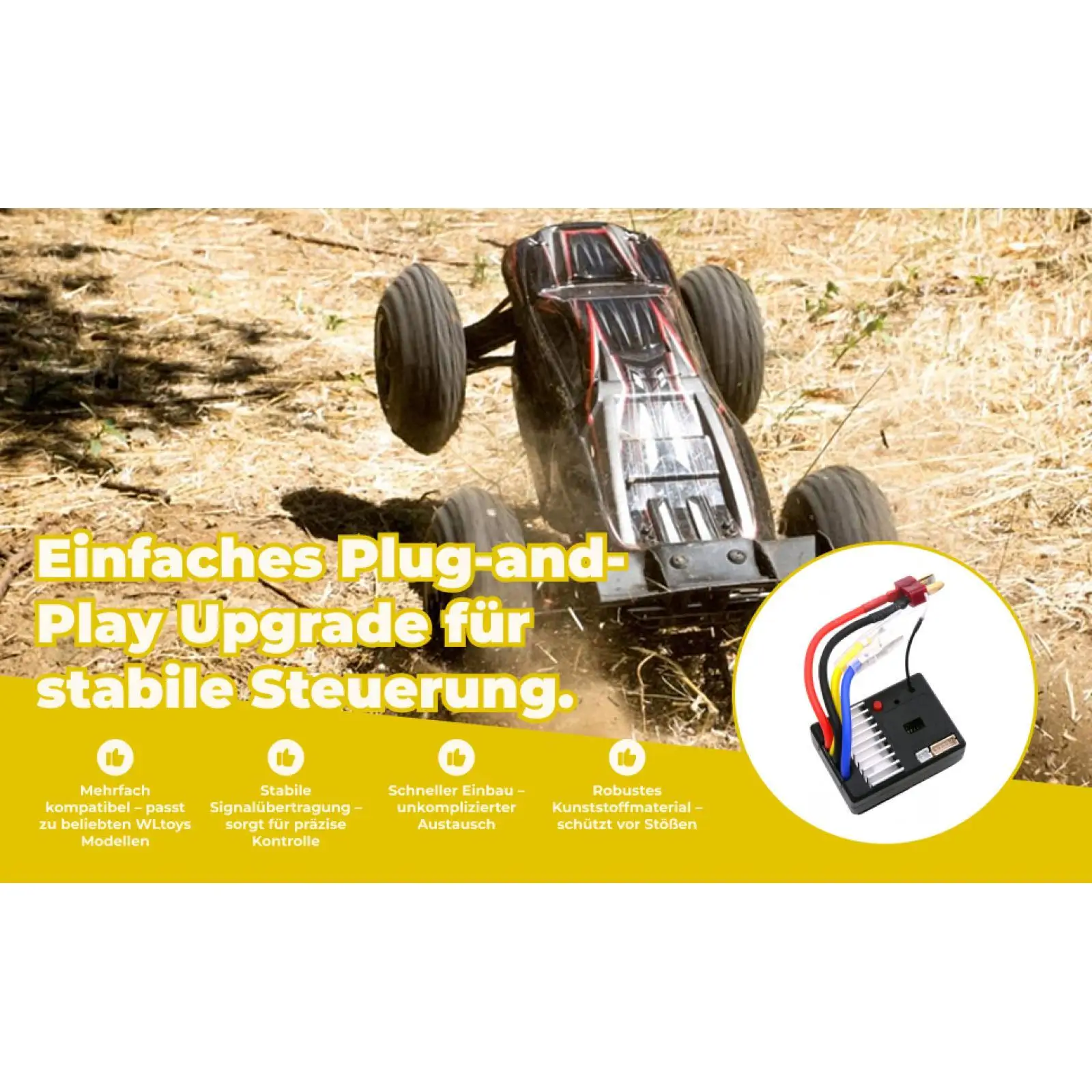Placa receptora RC 1311, conjunto de placa de circuito, Tablero Principal, placa receptora ESC para Wltoys 144001 124018 124019 RC Buggy Upgarde