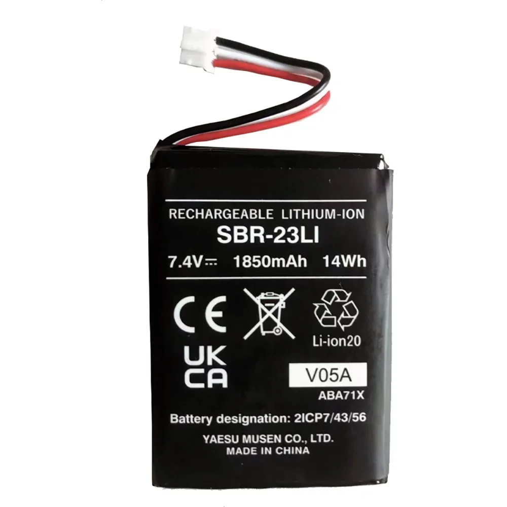 SBR23 SBR-23LI Standard Horizon 1850Mah Li-Ion Walkie talkie Battery for HX40E HX-210E HX210 marine radio