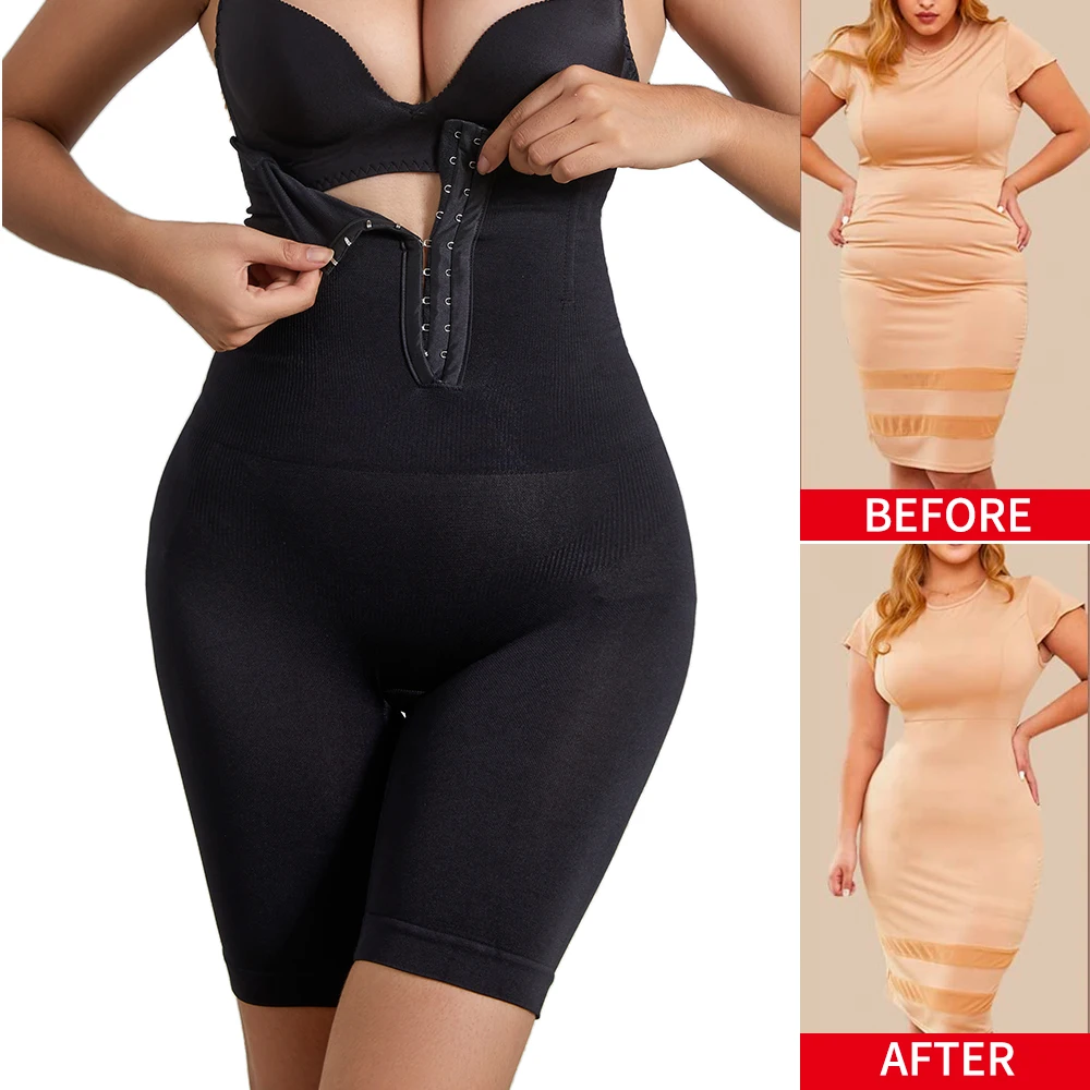 

Women Shapewear Tummy Control Panties High Waisted Body Shaper Waist Trainer Shorts Thigh Slimming Corset Compression Boyshorts