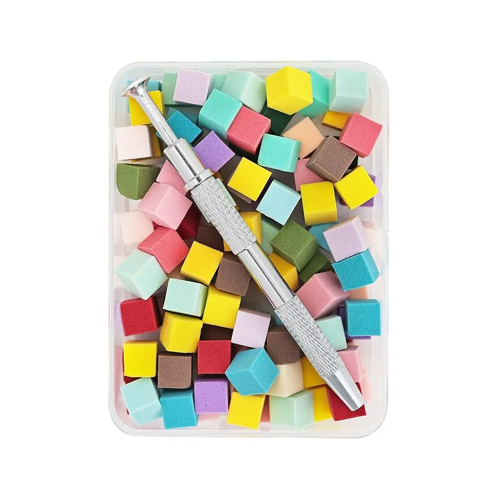 Färben Stempeln Gradienten Nagel Schwamm Set Weiche Hohe Rebound Nagel Stamper Schwamm Mini Nagel Pflege Nägel Wisch Nagel Pinsel Werkzeug