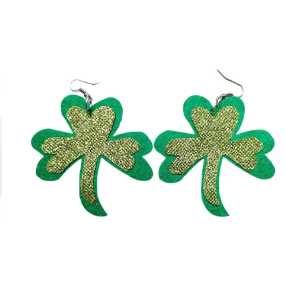 PESENAR ชุดเครื่องแต่งกายสีเขียววันเซนต์แพทริก ที่คาดผม ต่างหู กระโปรงตูตู ถุงเท้า อุปกรณ์เสริม