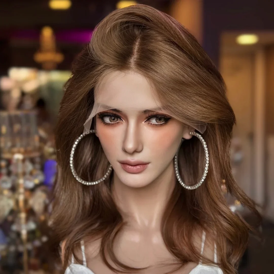 

Коричневая не требующая окрашивания мягкая длинная волнистая парика из еврейских человеческих волос 5x5 с шелковой основой, с HD-кружевом, европейские волосы, с baby hair, предварительно выщипанная