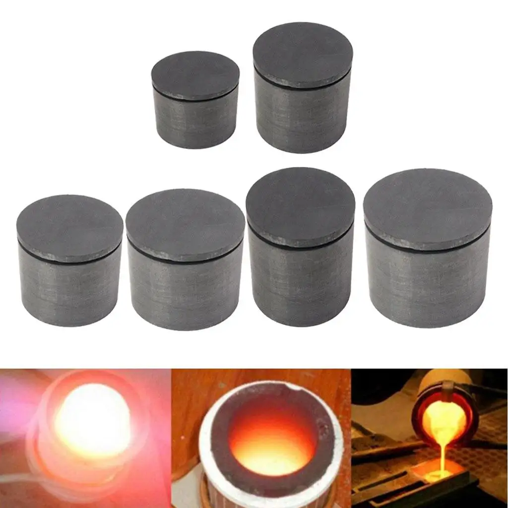 High-Purity Melting Graphite Crucible Good Heat Transfer Performance for High-Temperature Gold And Silver Metal Smelting Tools